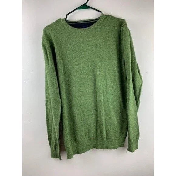 Tom Taylor Size L Mens Olive Green Sweater Long Sleeve - Picture 1 of 5